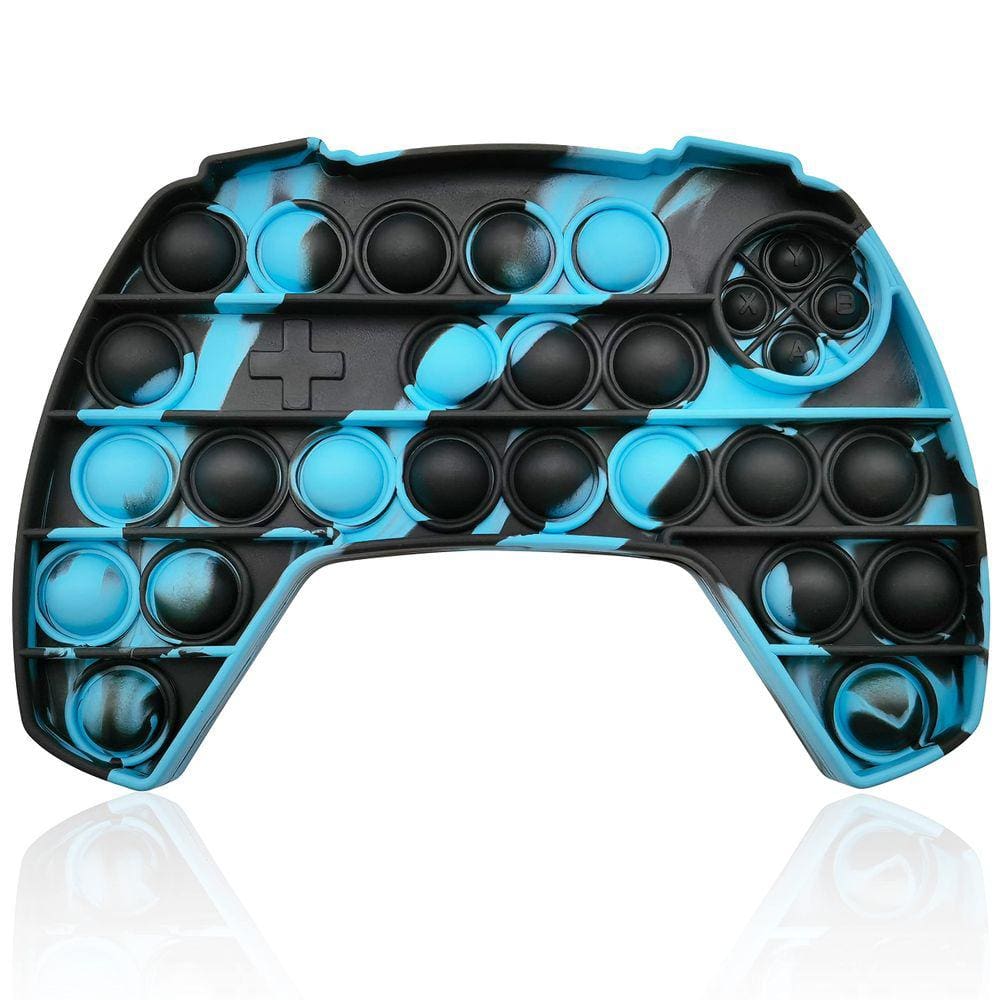 Controlador de jogo Pop Fidget Toy HooyIIOK Push Pop azul preto