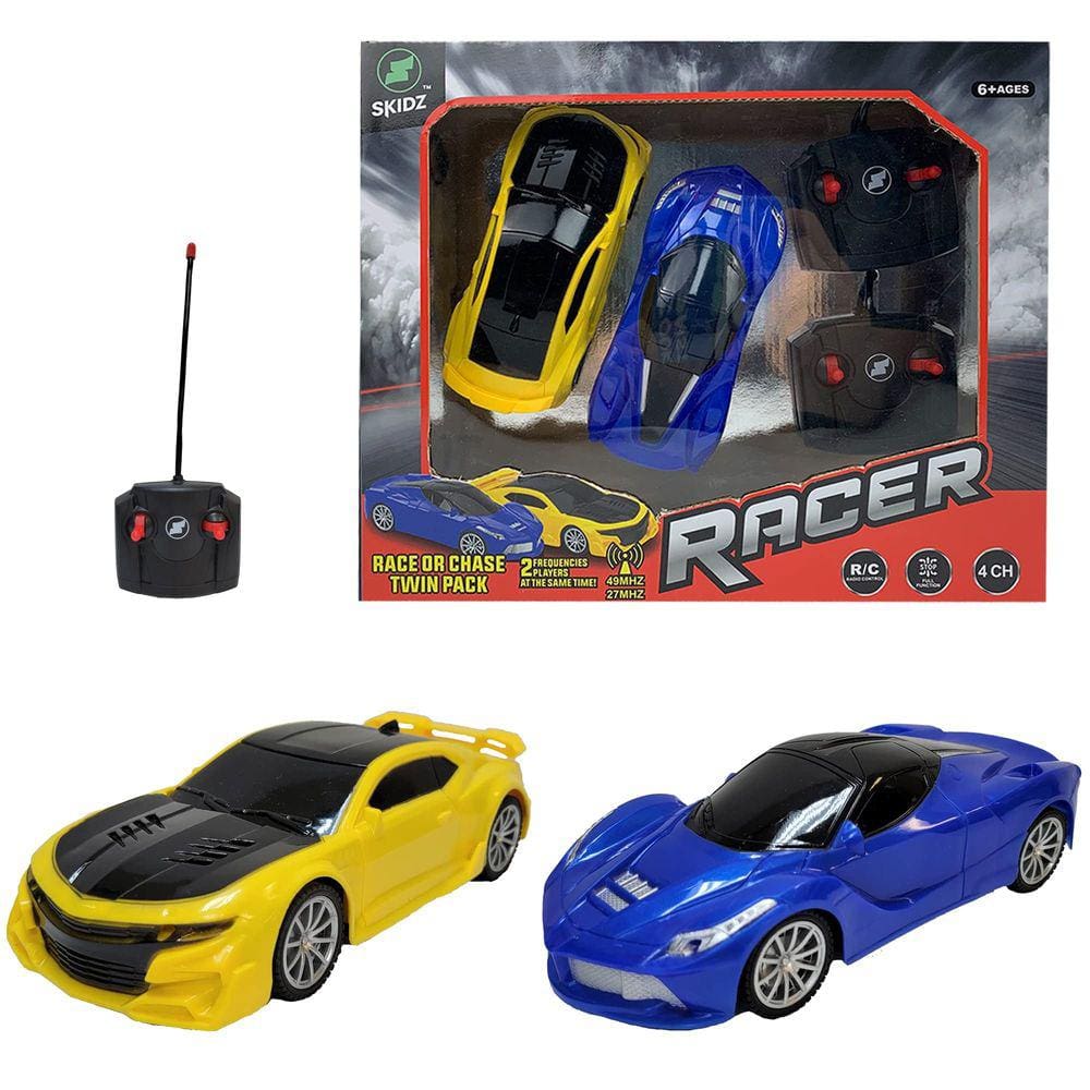 RC Cars Skidz para crianças, controle remoto, carro de brinquedo, escala 1:24, 4WD
