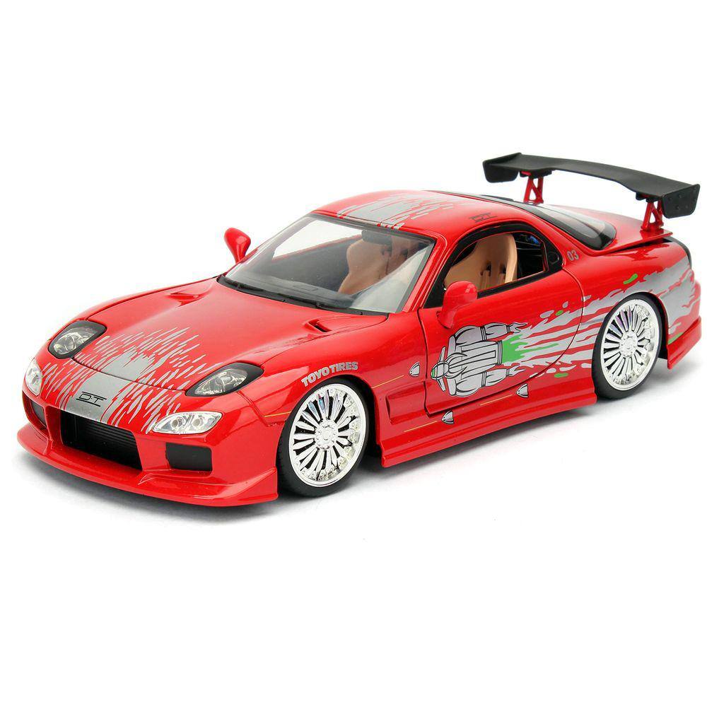 Carro fundido sob pressão Jada Toys Fast & Furious `93 Mazda RX-7 1:24