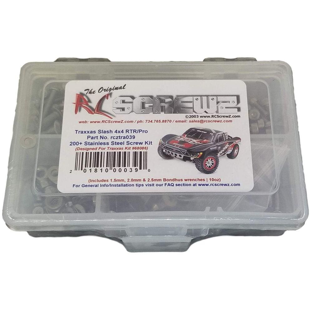 Conjunto de parafusos RCScrewz em aço inoxidável compatível com Traxxas Sla