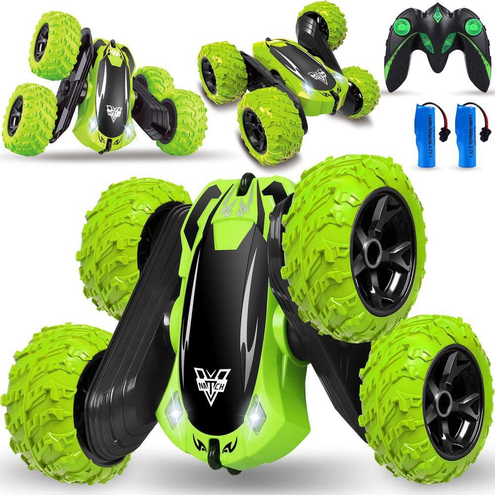 Controle remoto Car Bottleboom 4WD, dupla face, rotação de 360°