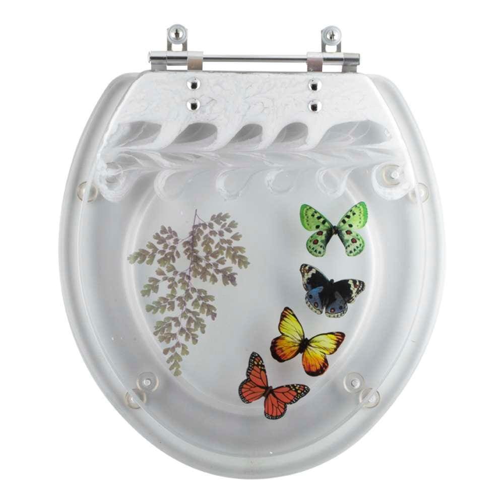 Tampa Vaso Acrílico Decorado Colonial Transparente p/ Hervy