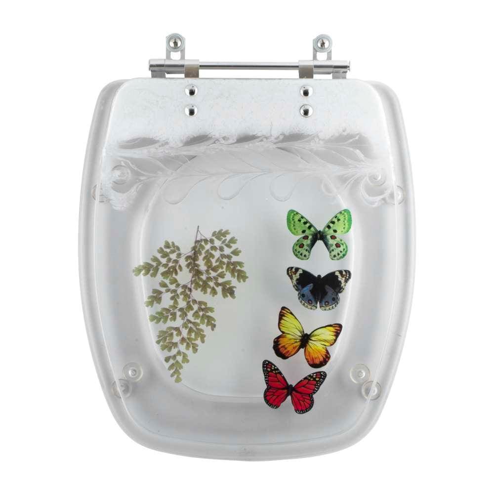 Tampa Vaso Acrílico Decorado Primula Transparente p/ Fiori