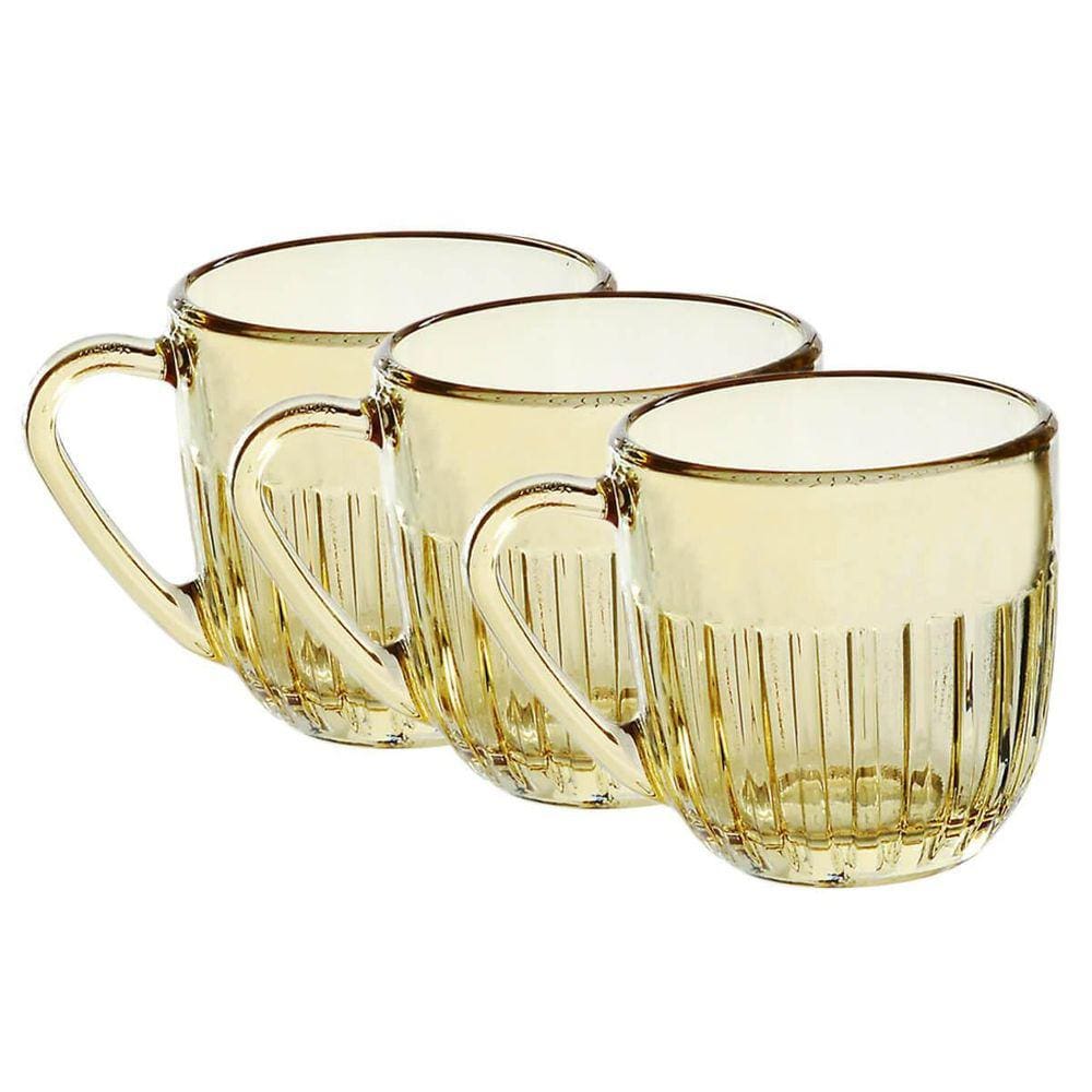Jogo De Xícaras Para Chá, Café 280Ml Athena 3 Unidades