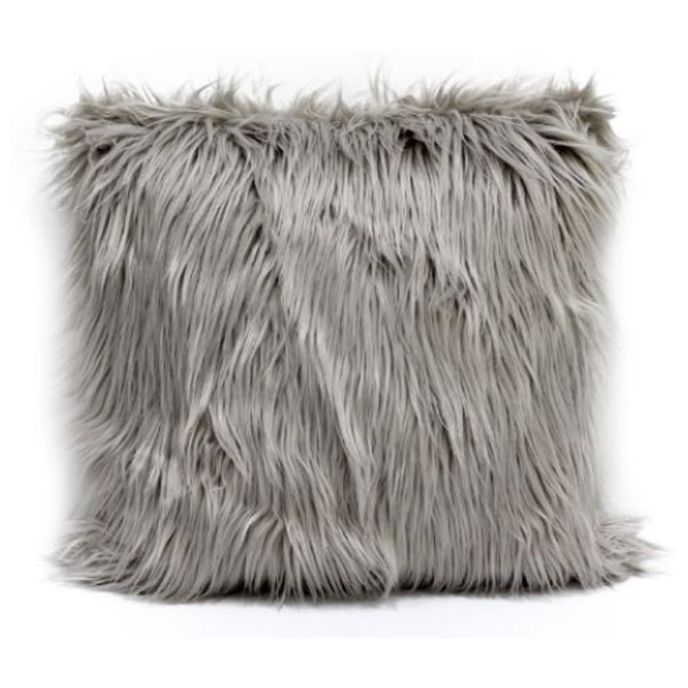 Almofada Sofy Pelo Sintético Cinza Mello 42x42 3148