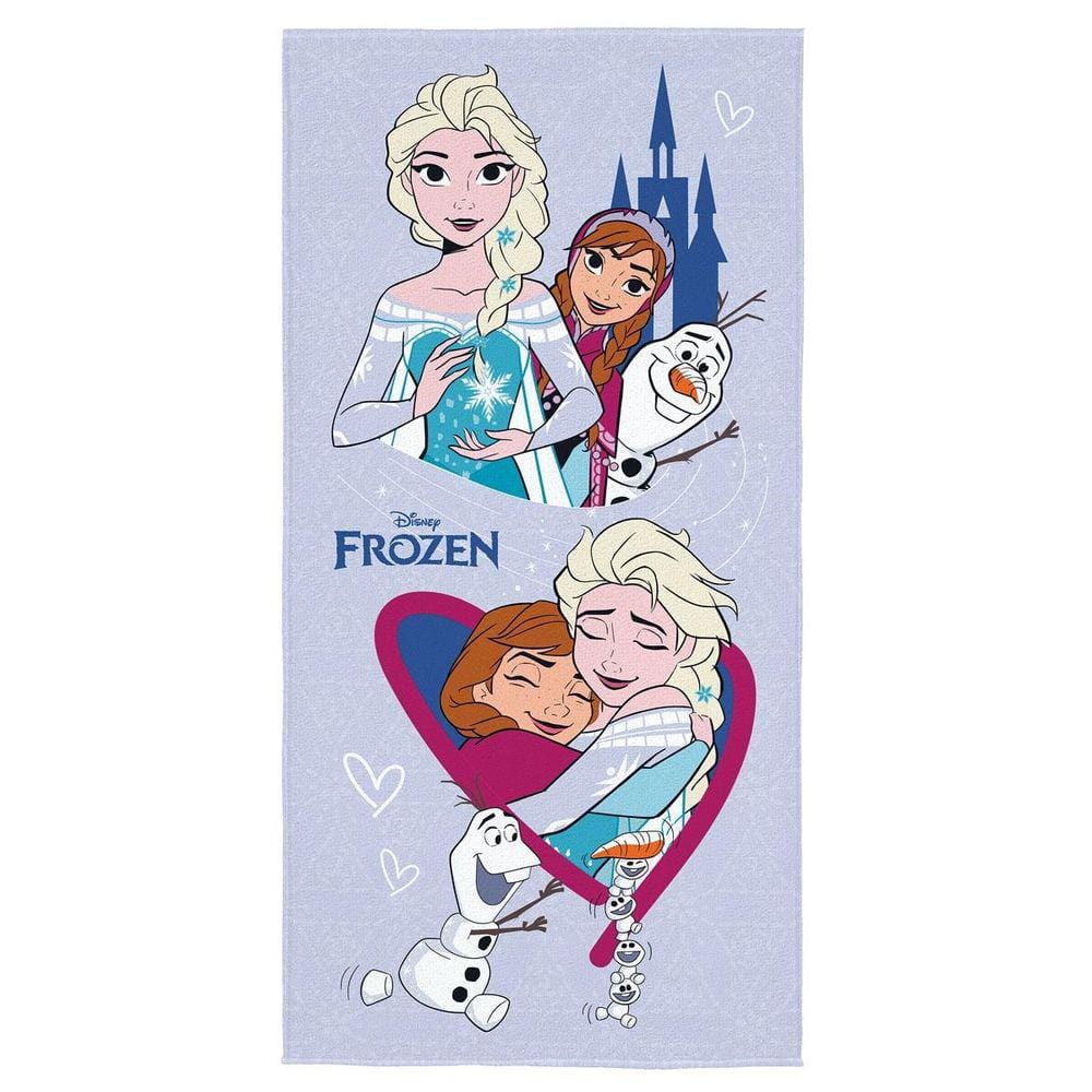 Toalha Banho Piscina Frozen Disney Aveludada 140x70cm Menina