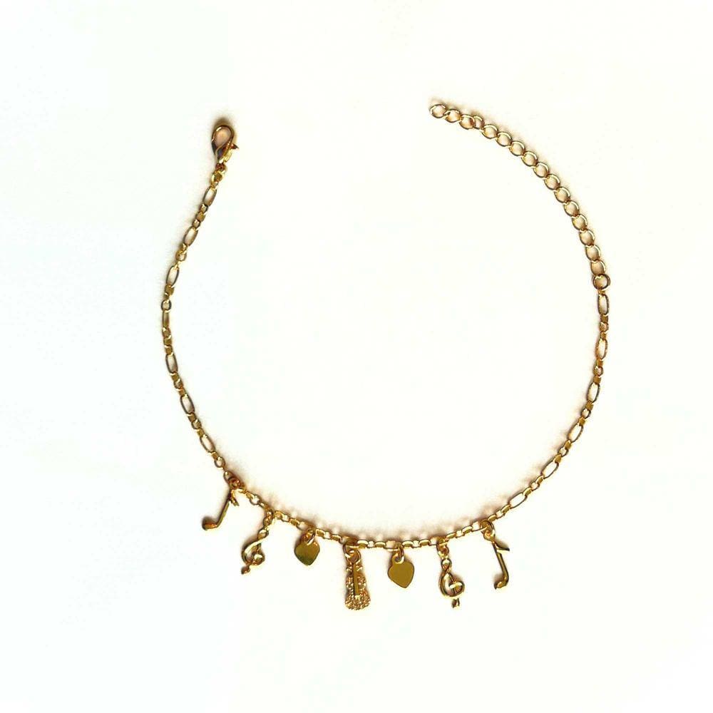 Pulseira Notas- Banhado em Ouro 18k