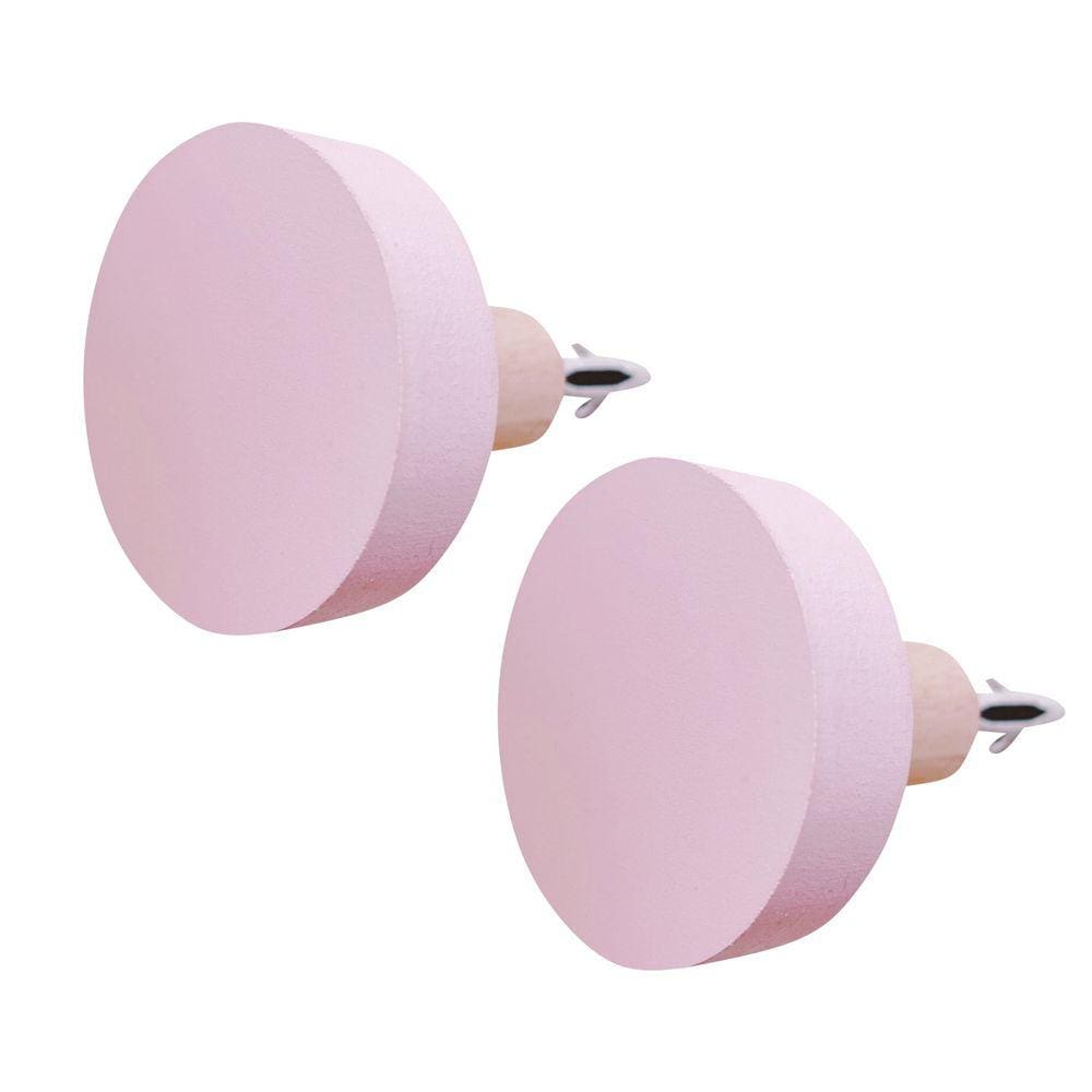 2 Ganchos bola pendurador cabide rosa bebê boho rosê nude