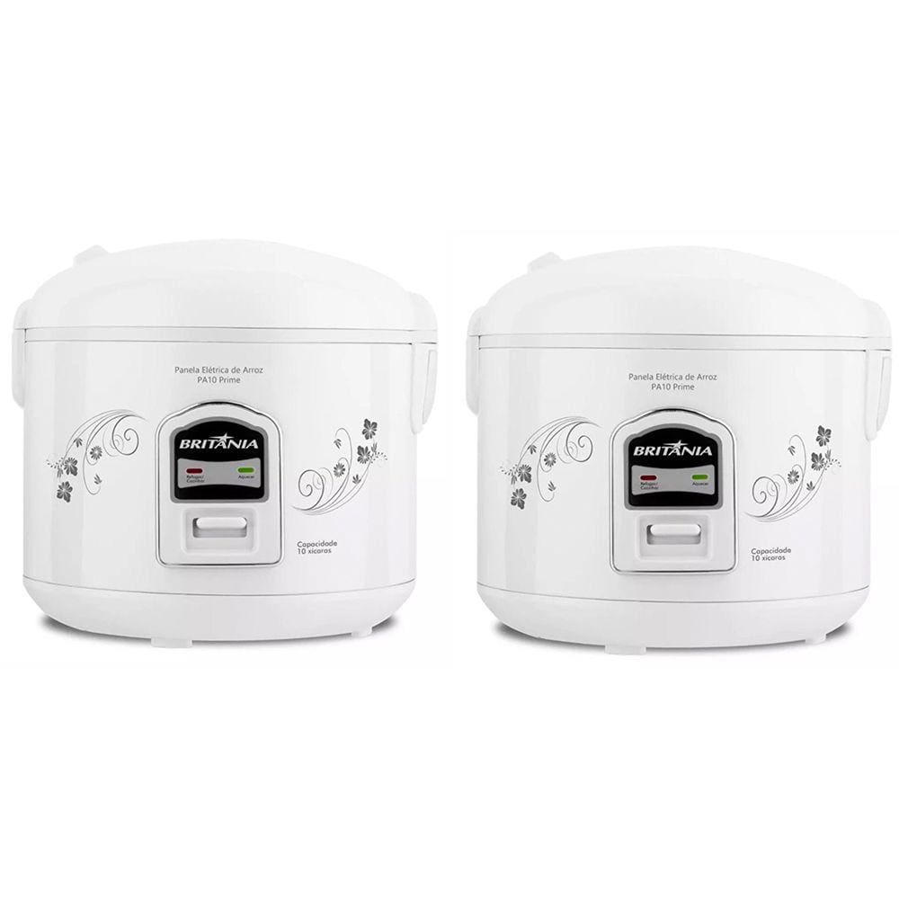 Kit 2 Panelas de Arroz Elétrica Britânia 10 Xícaras PA10 127V