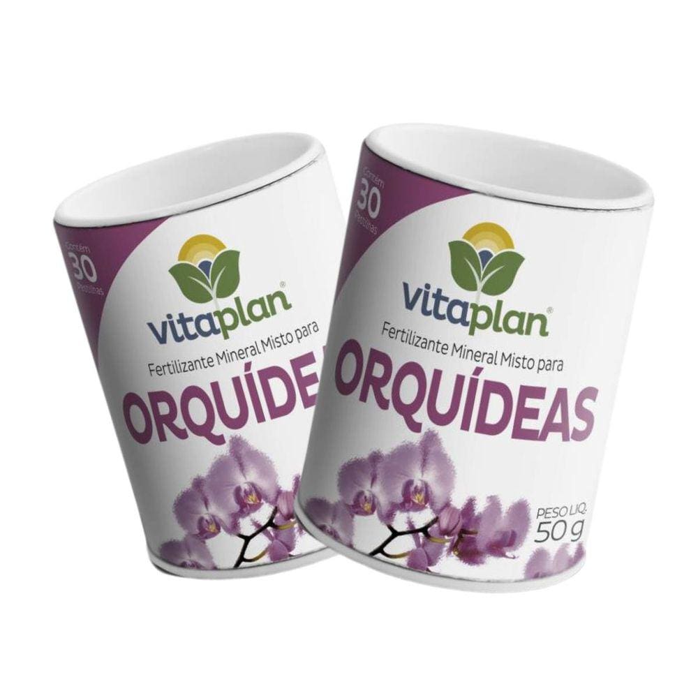 2x Pastilha Liberação Lenta para Orquídeas (50g) VITAPLAN
