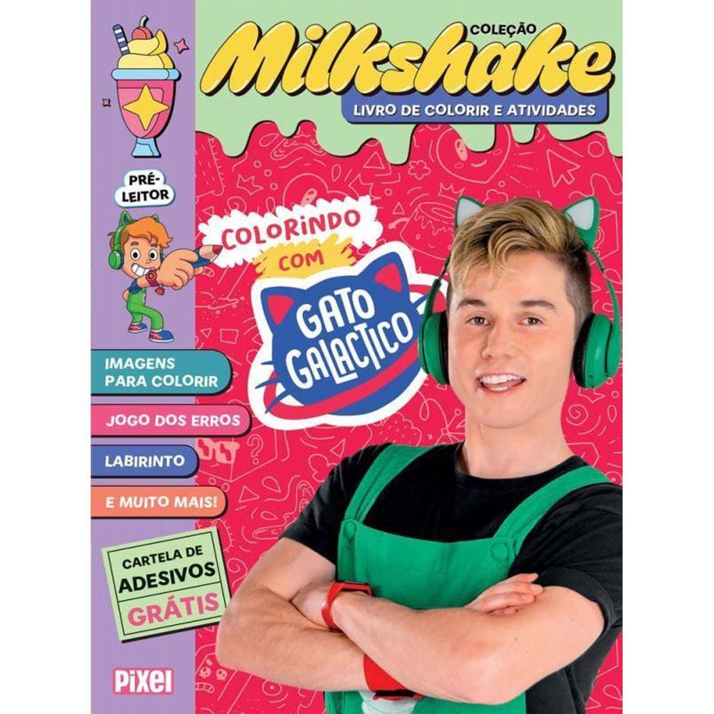 Colorindo Gato Galactico Coleção Milkshake Passatempos,