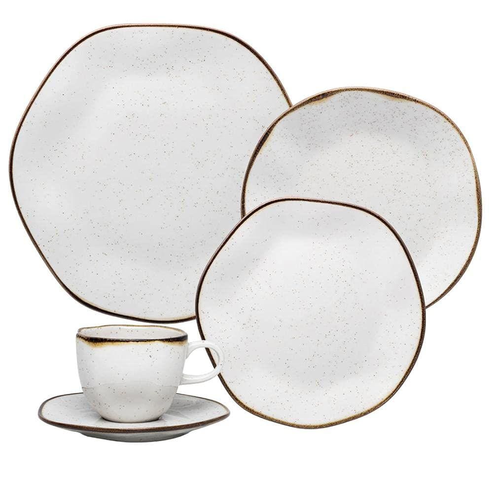 Aparelho Jogo De Jantar Ryo Maresia 30 Pç Oxford Porcelana