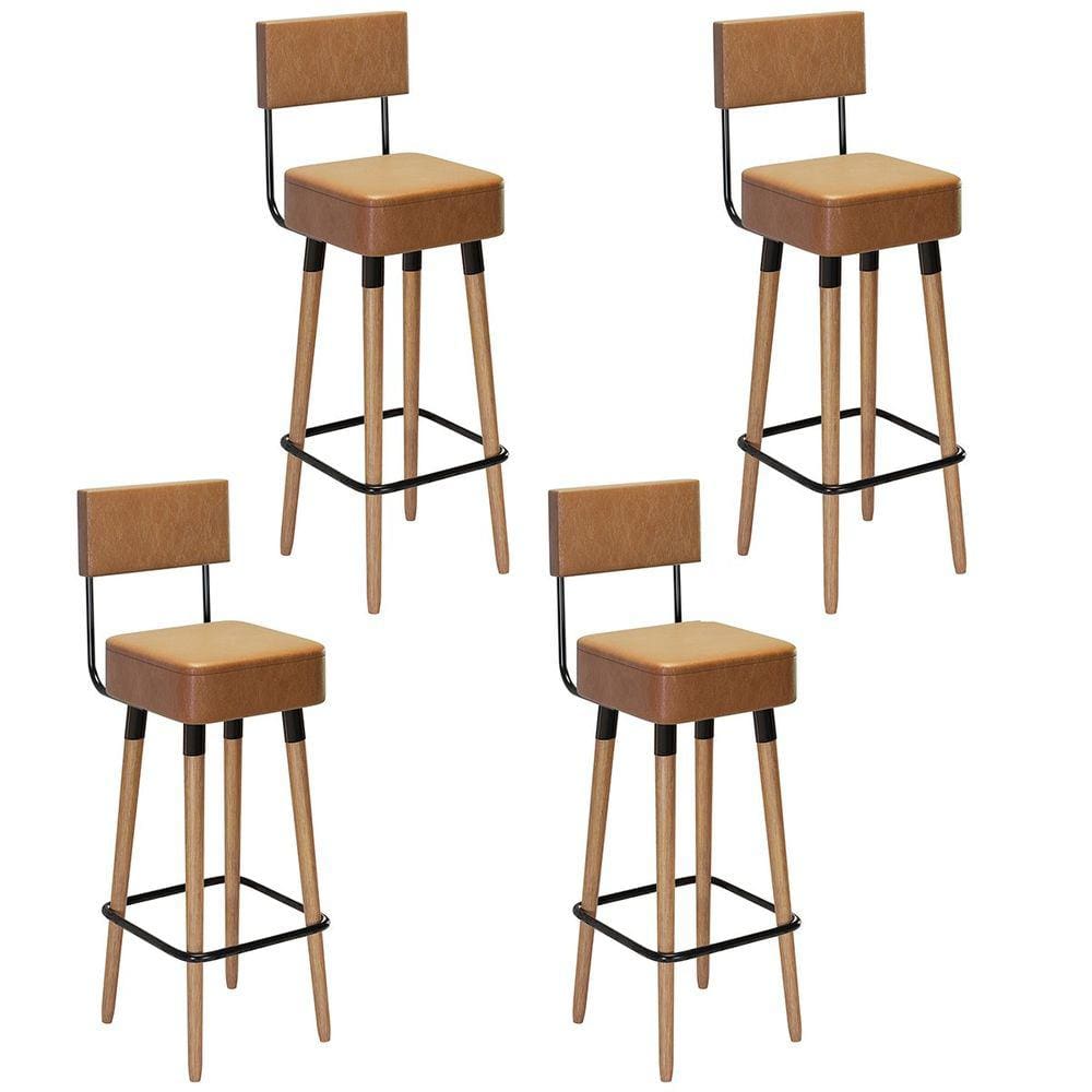 Kit 4 Banquetas para Bancada Estofada Bariloche