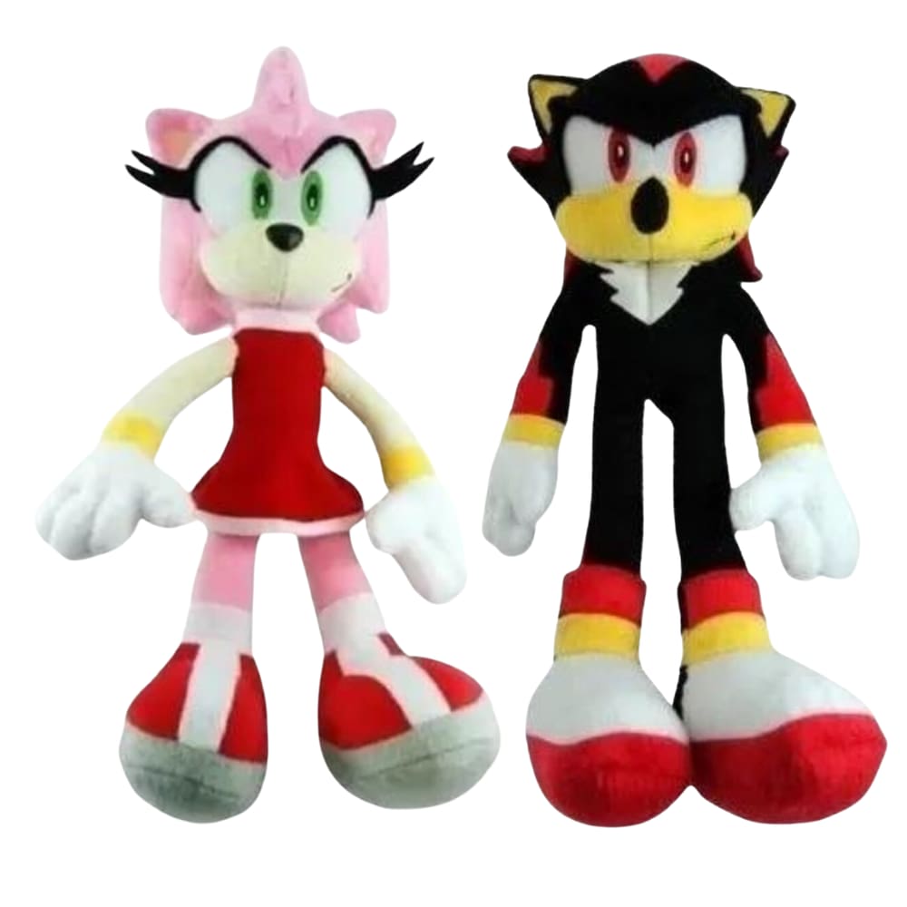 02 Pelúcias Amy e Shadow 35cm