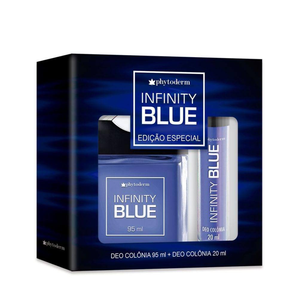 Kit Deo Colônia 95ml + Deo Colônia 20ml Infinity Blue Phytoderm