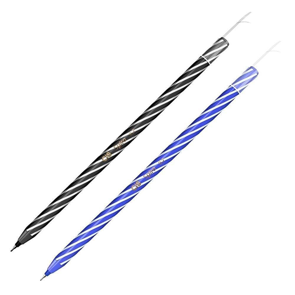 Conjunto Caneta Spiro 0.7 Mm 2 Unidades - Preto Azul - Extra Fina - Escrita Suave