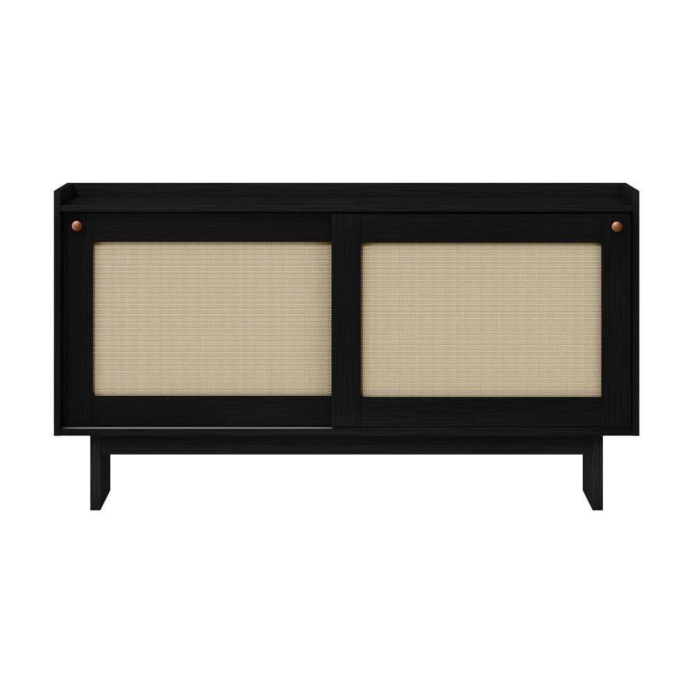Aparador Buffet 2 Portas de Correr Átria 1295 Carraro Preto