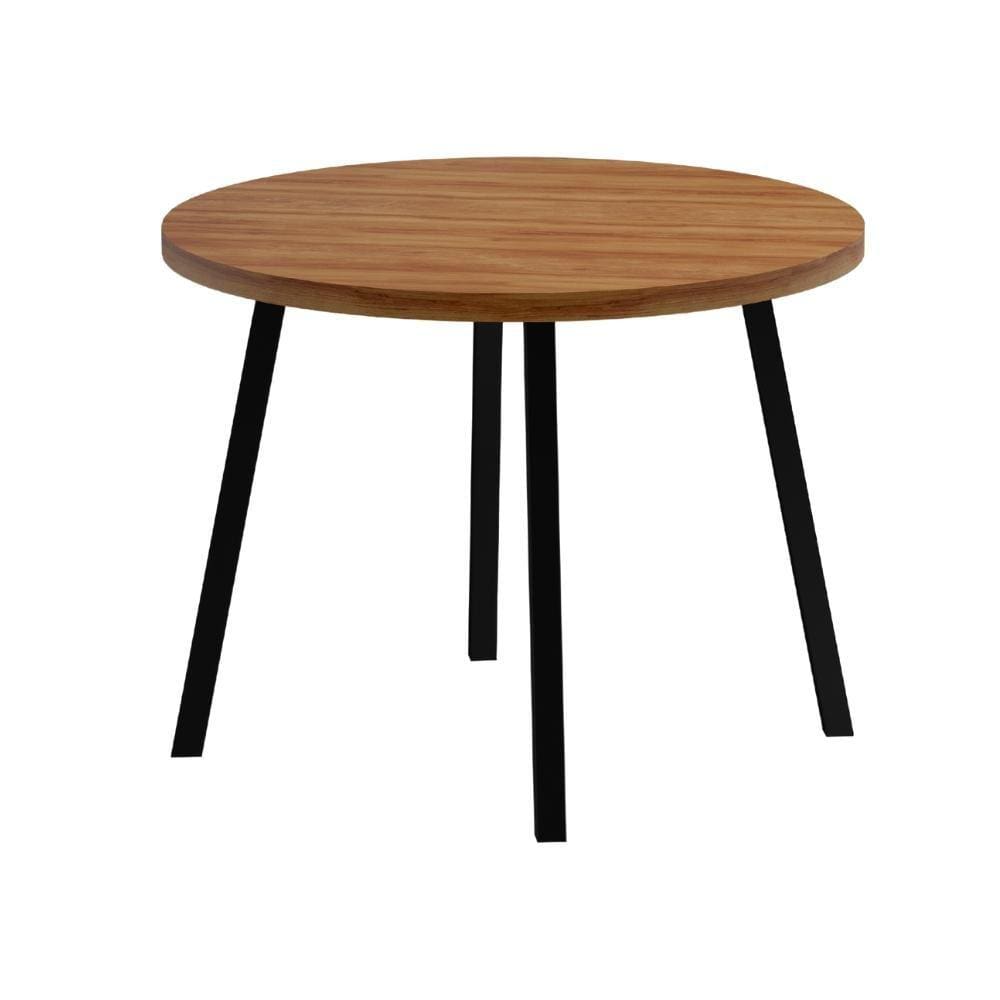 Mesa de Jantar 4 Lug Redonda 99cm Stellar Carraro Nog Pre