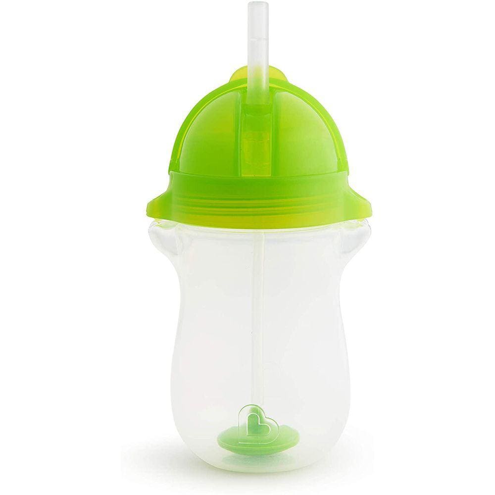 Copo Grande Com Canudo Click Lock Munchkin Verde