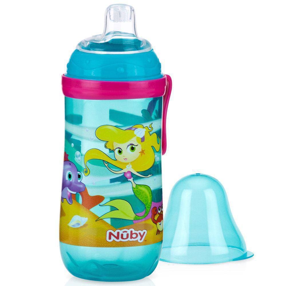 Garrafinha Nuby 360ml +6 Meses - Azul Sereia