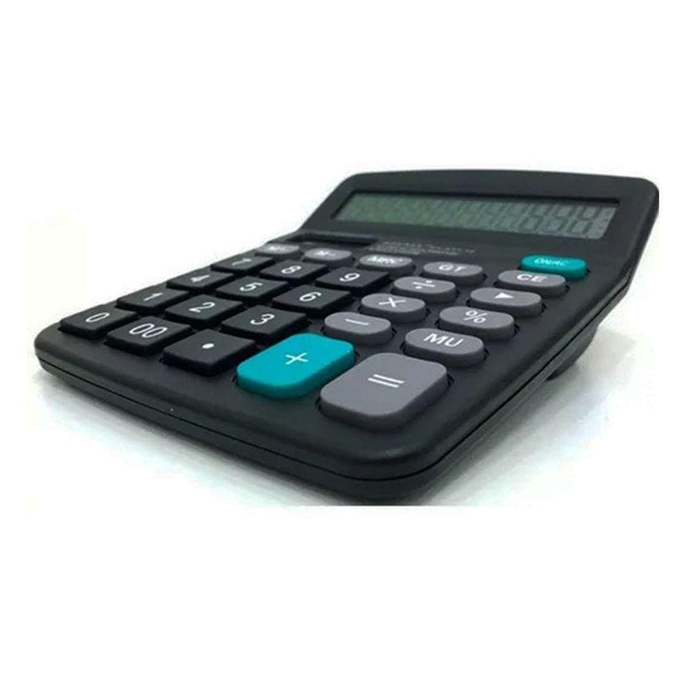 Calculadora eletrônica 12 digitos preto Renlix