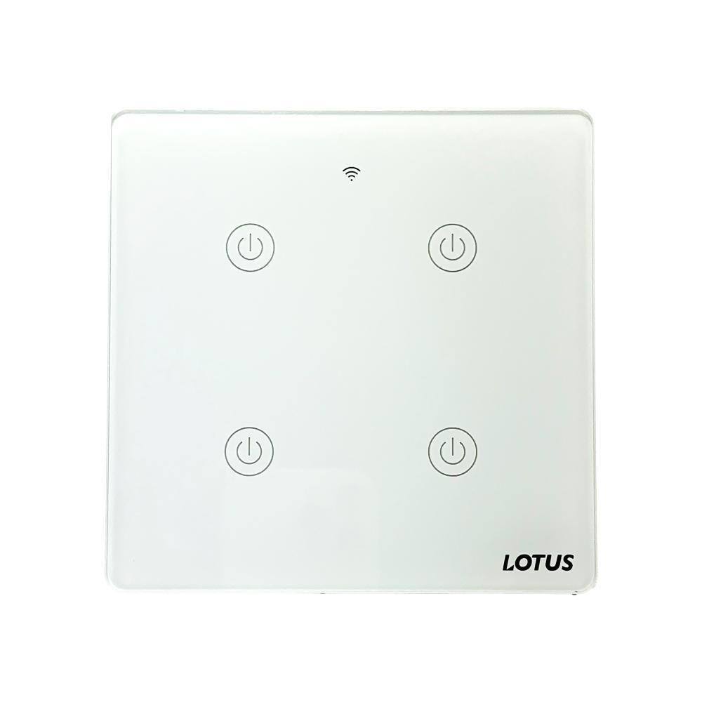 Interruptor Inteligente 4 Botões Wifi 4X4 - Branco 30/1