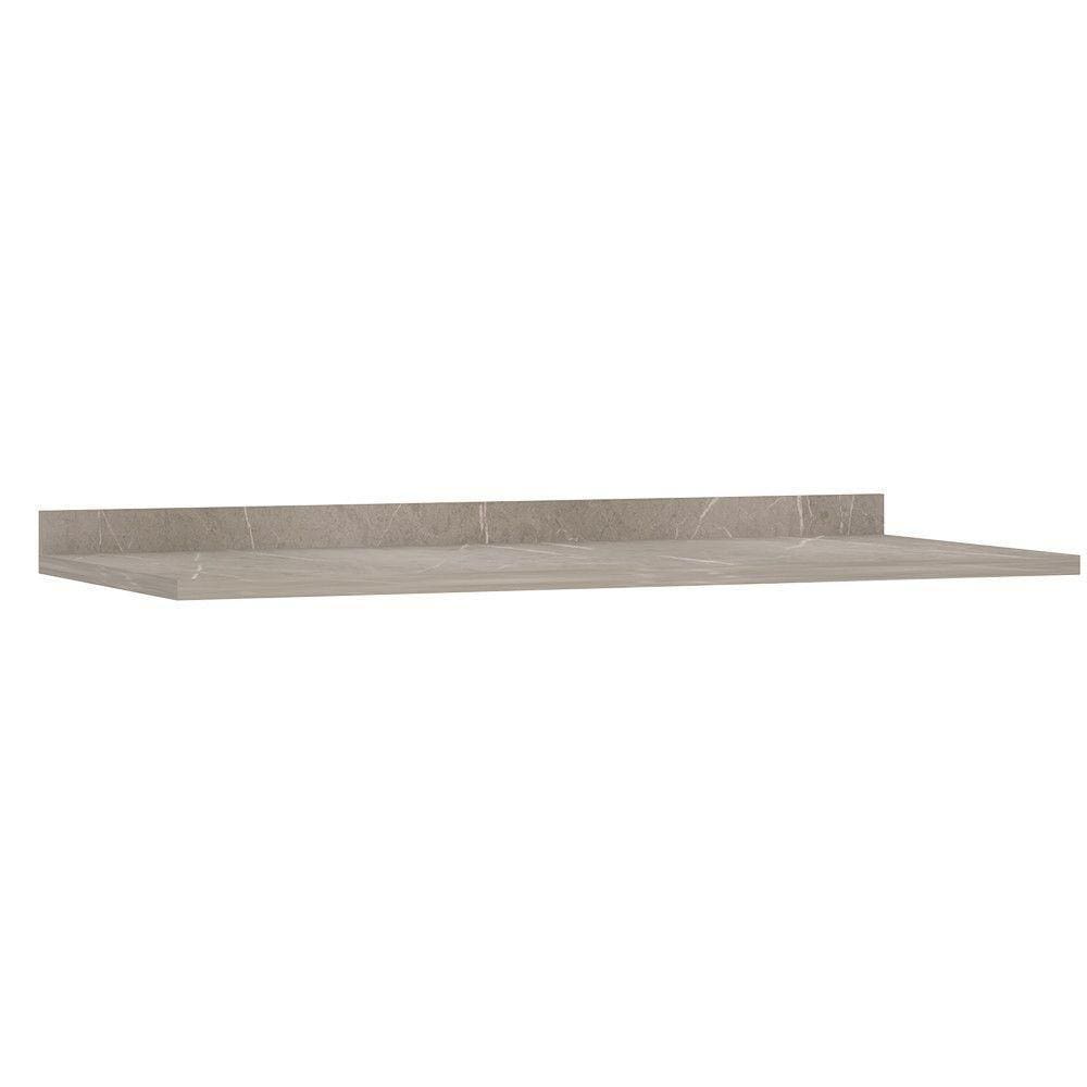 Tampo Para Balcão 120cm Aspen Luciane Móveis Quartzo Beige