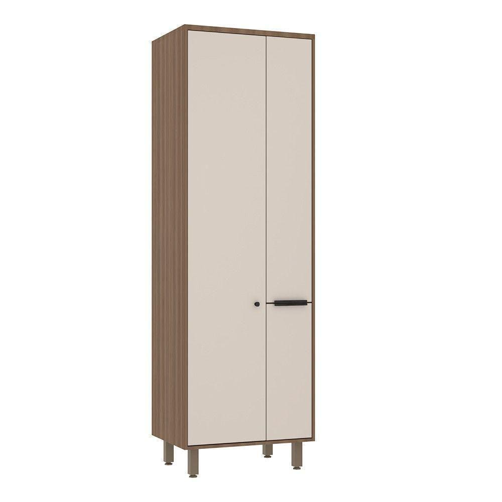 Paneleiro 70cm 2 Portas E Porta Condimentos Aspen Luciane Móveis Vanilla/beige