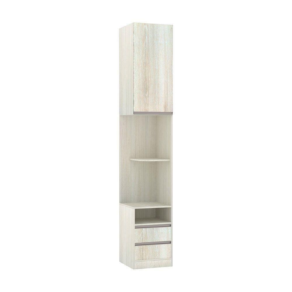 Mesa De Cabeceira Direito 2 Gavetas Prime Plus Legno Crema