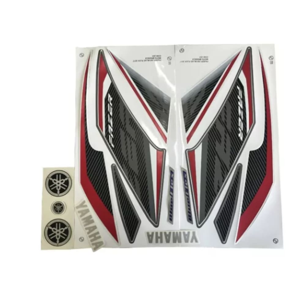 Kit Adesivo Faixa Fazer 250 Blueflex 2017 Branca- 251