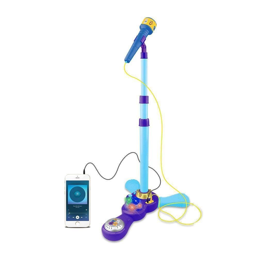 Bolofofos Microfone Com Pedestal - Fun Divirta-Se