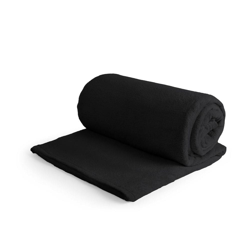 Mantinha King 1 Peça Felpuda Coberta Cobertor Frio Preto