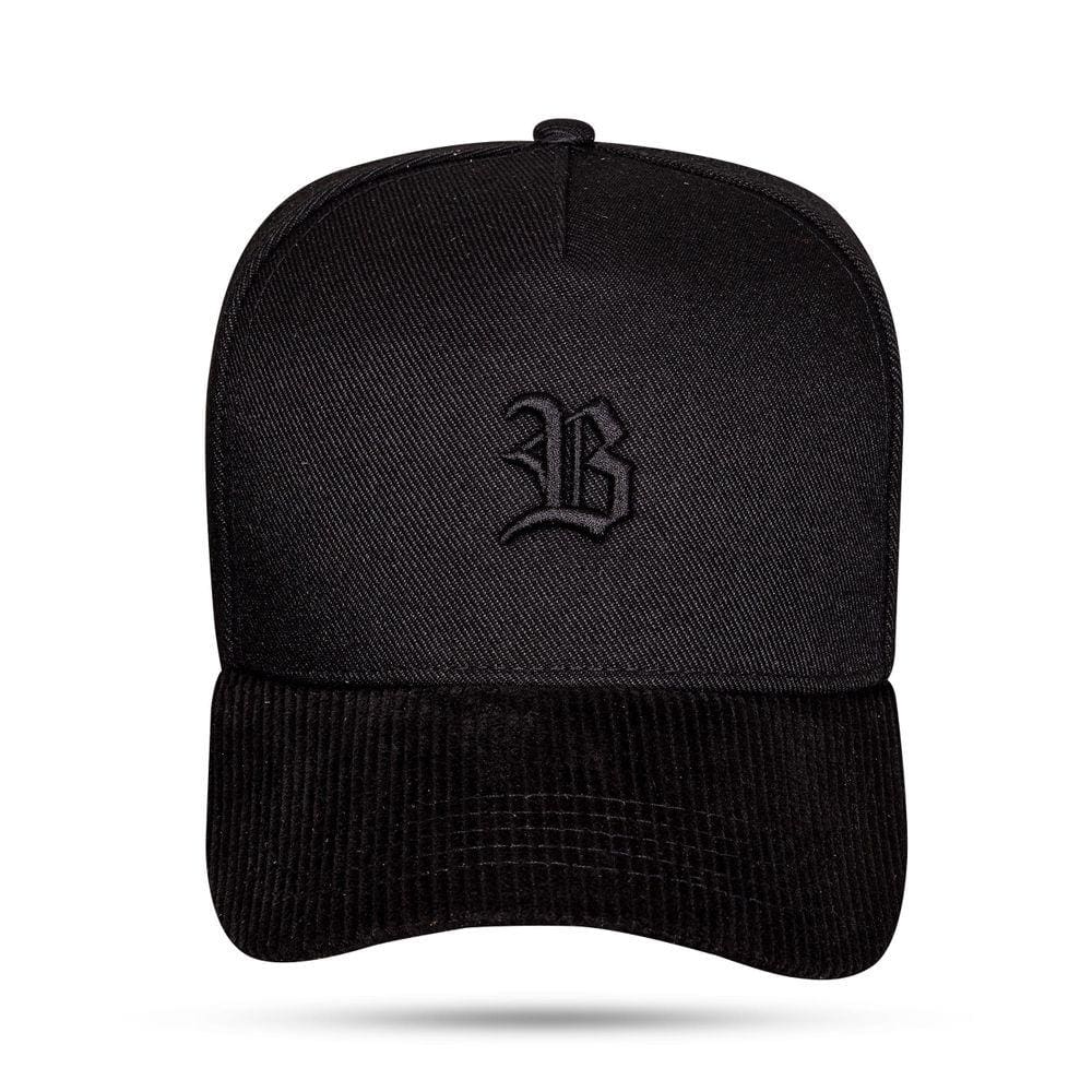Boné Blck Brasil Snapback Aba Curva Logo B Básico Bordado