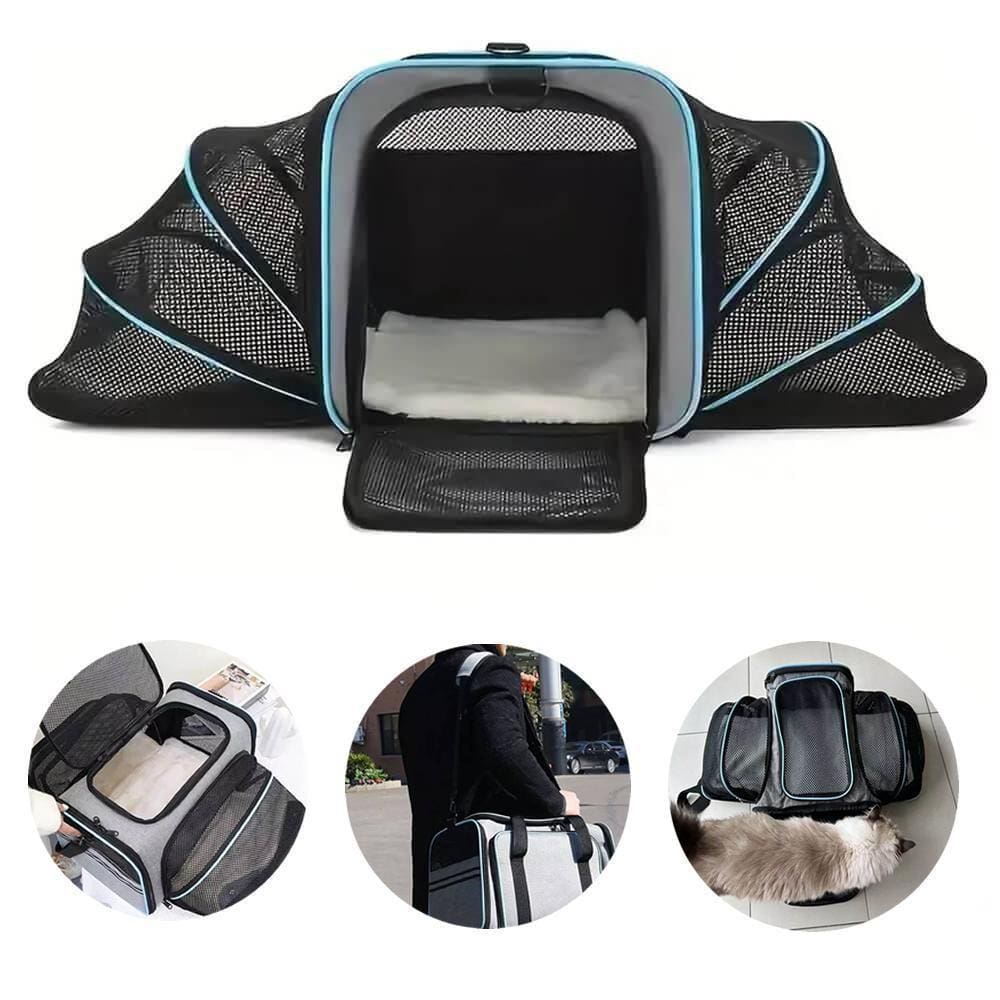 Bolsa Pet Luxo Transporte Viagem Expansível Avião Cabine