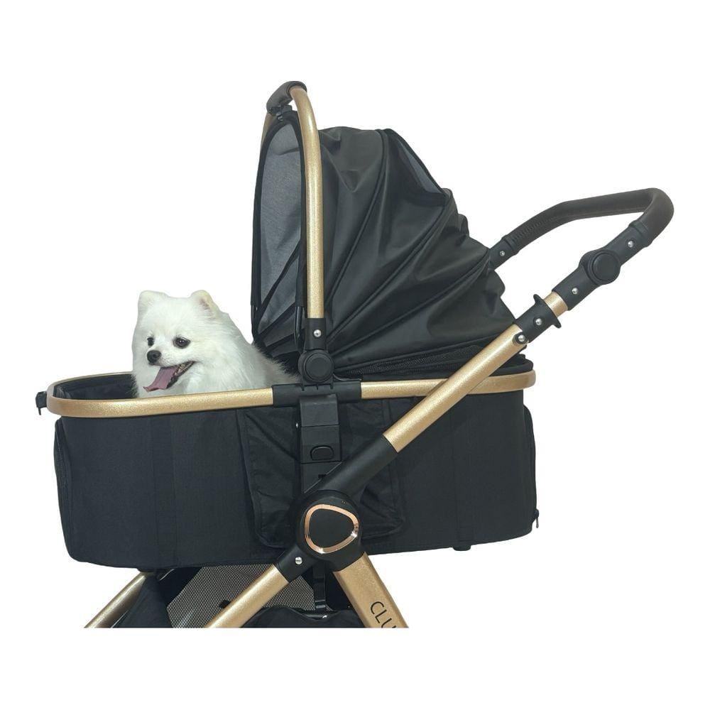 Carrinho de Passeio para Pet Cães/ Gatos Europeu - Preto