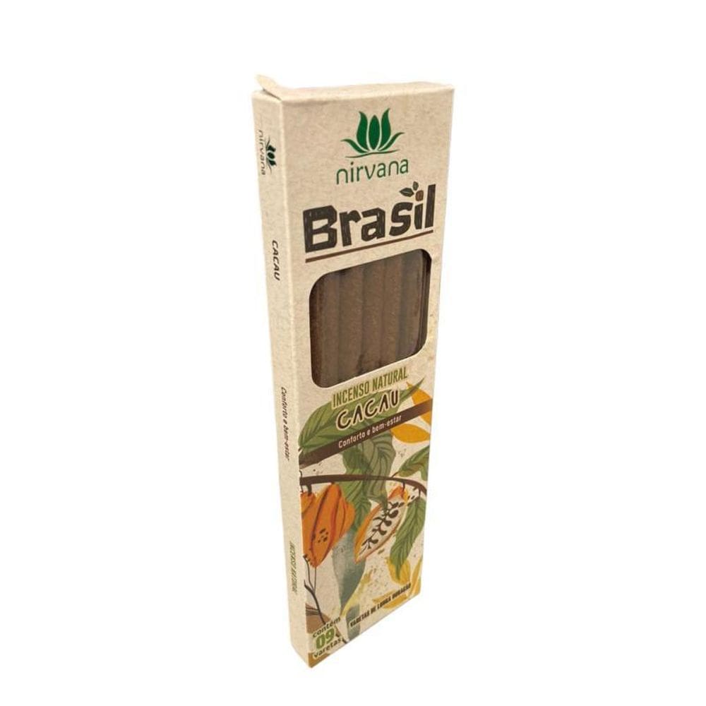 Incenso Natural Nirvana Castanhas Do Brasil Cx Com 9 Varetas