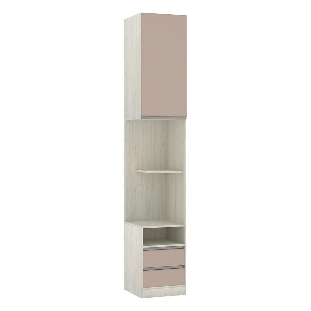 Mesa De Cabeceira Direito Prime Plus Legno Crema Com Connect