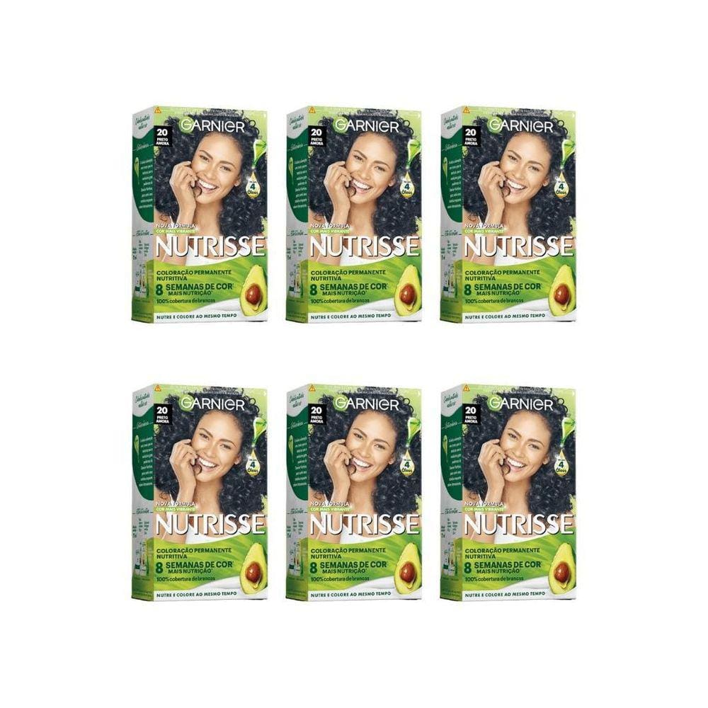 Coloraçao Nutrisse 20 Preto Absoluto-Kit C/6Un