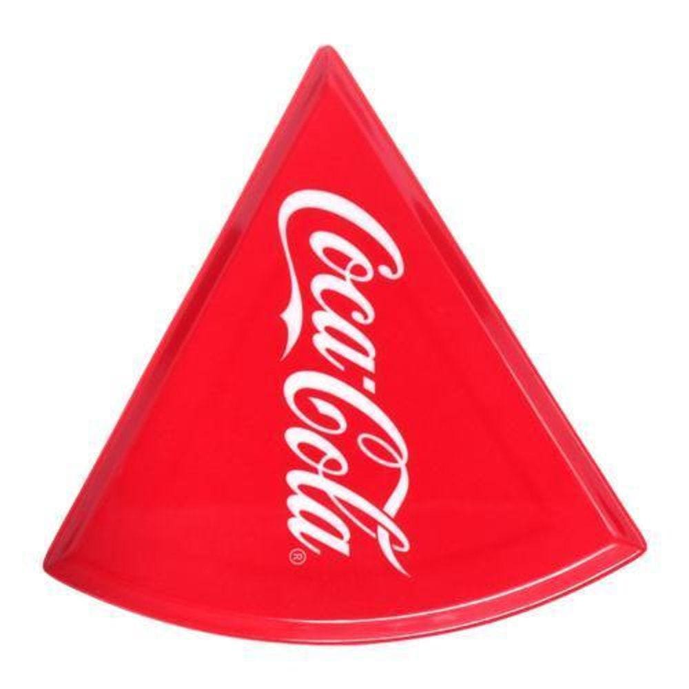 Prato Pizza Melanina Coca Cola Vermelho 22Cm 9505005