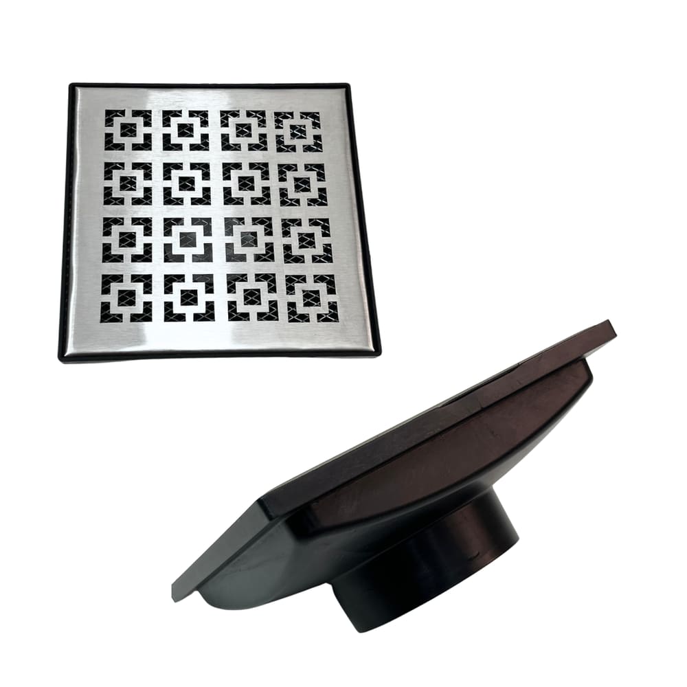 Ralo Quintal 20x20 Inox 304 Dubai Coletor Saída Fundo 75