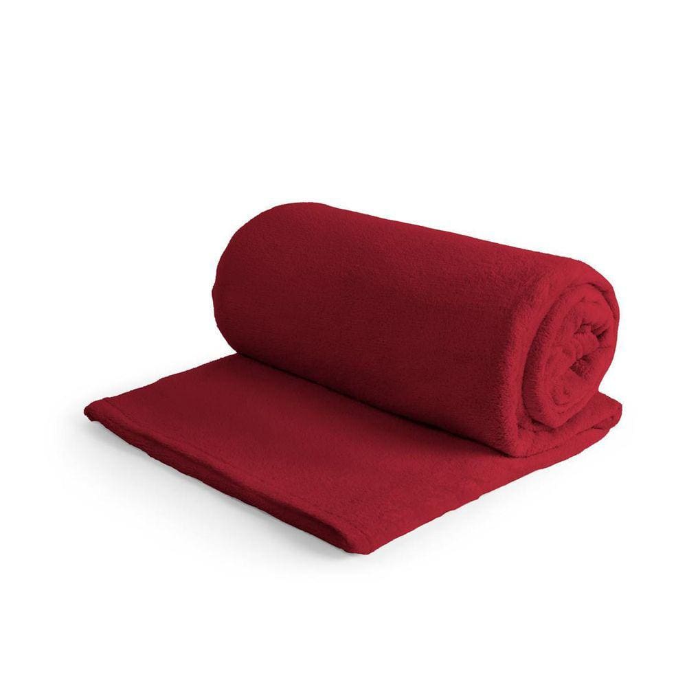 Mantinha Queen 1 Peça Felpuda Coberta Cobertor Frio Vermelho