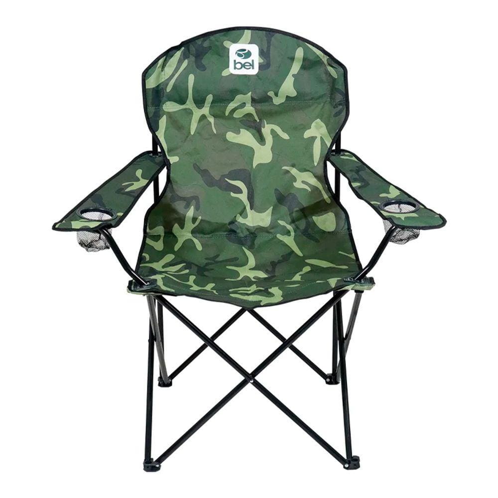 Cadeira Bel Fix Araguaia Camping Dobrável Portátil Confort Max 150kg Porta Copo