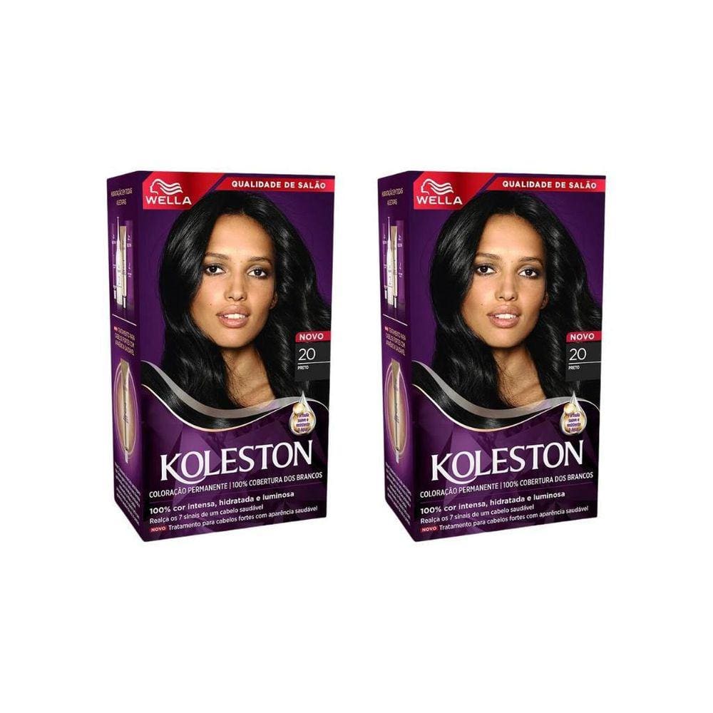 Coloraçao Koleston 20 Preto-Kit C/2Un