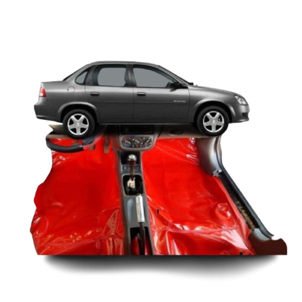 Tapete em verniz liso para Chevrolet Corsa Classic todos