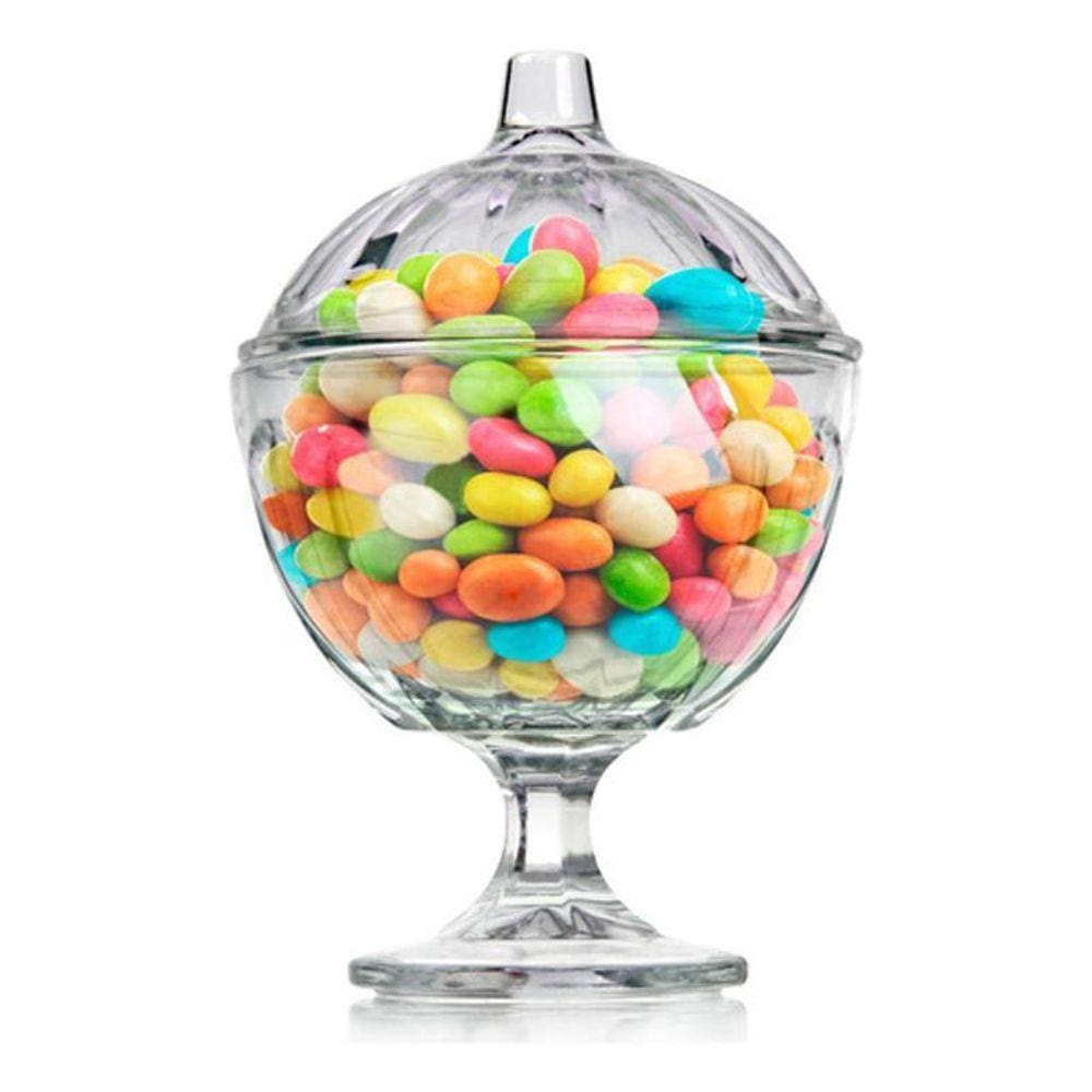 Bomboniere De Vidro Com Tampa Kimglass Para Balas E Doces
