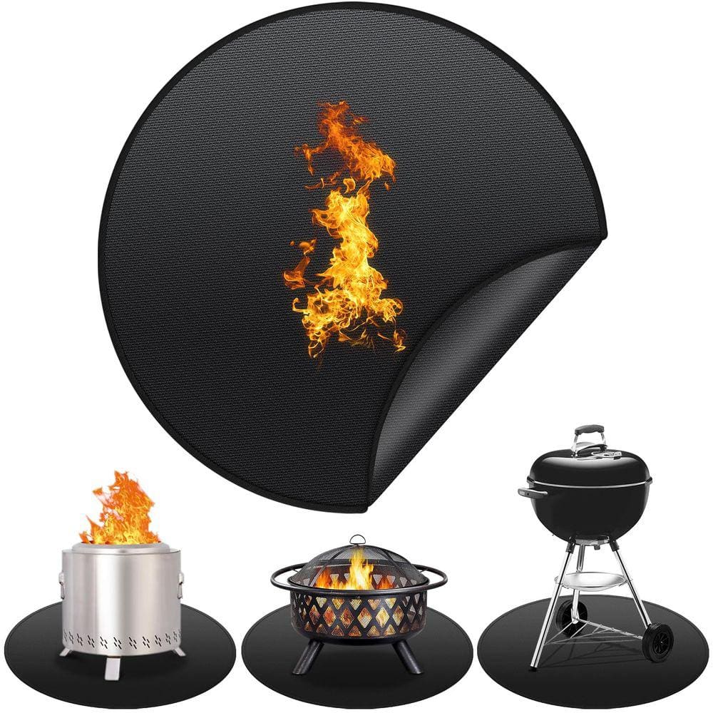 Fire Pit Mat Protebox 36" redondo à prova de fogo para fogão solo