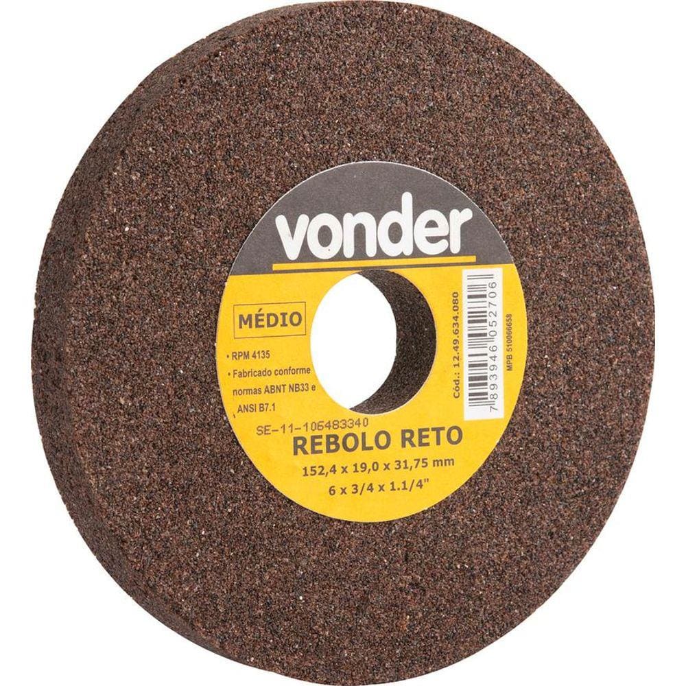 Rebolo Reto 152,4x19,0x31,8 G60 Óxido De Alumínio Uso Geral