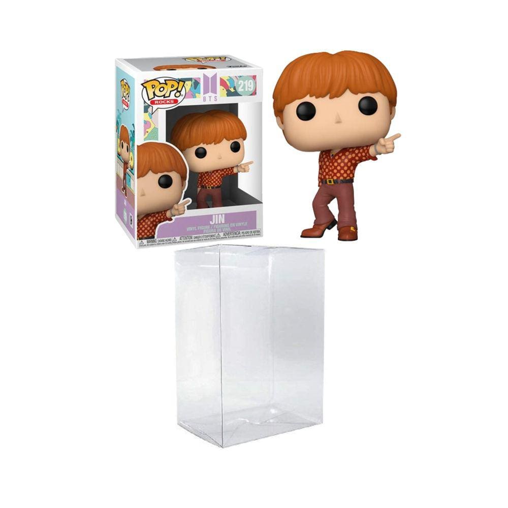 Funko Pop! Boneco de vinil Rocks BTS (Dynamite) Jin com protetor