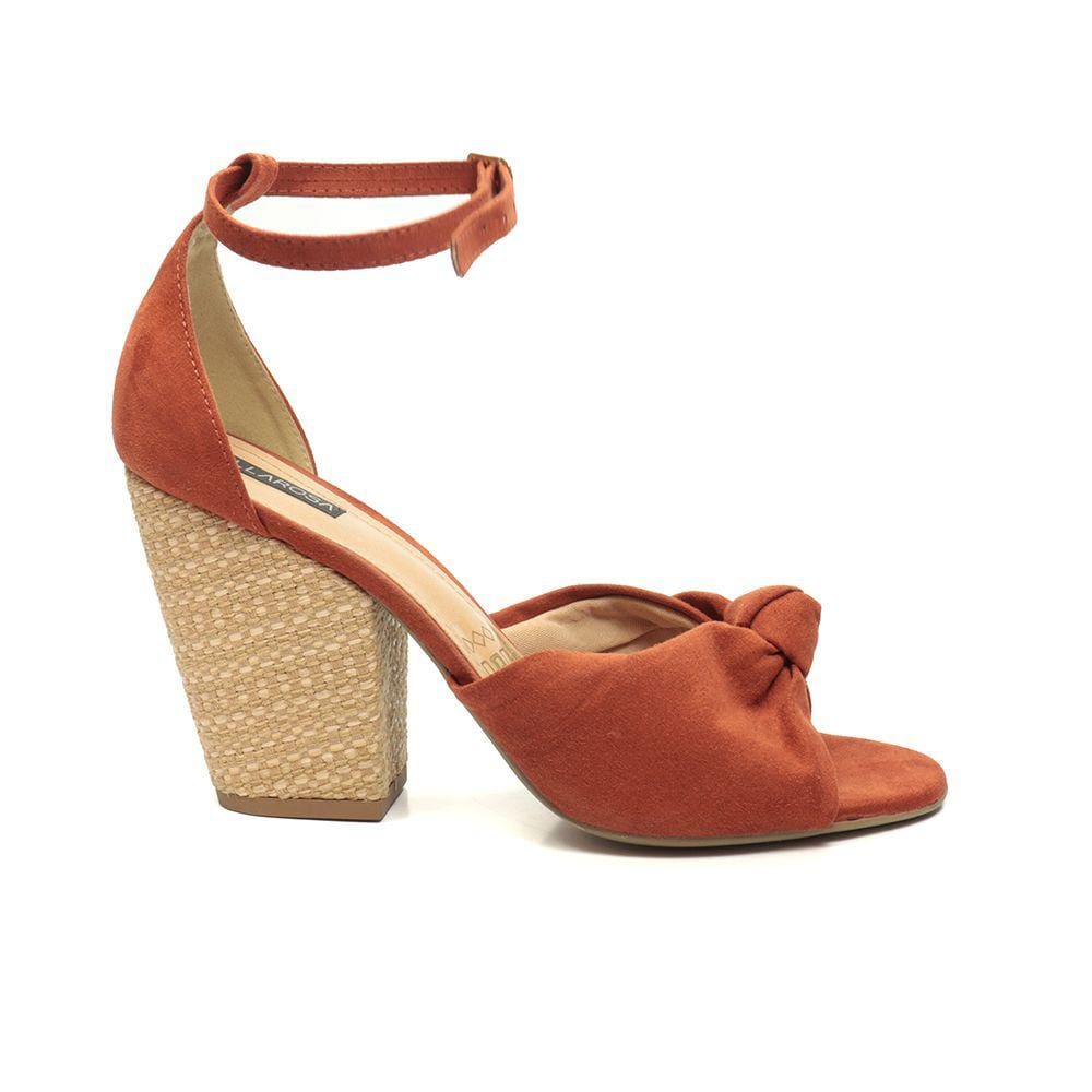 Sandália Feminina Villa Rosa Salto Blocado Tira Ajustável