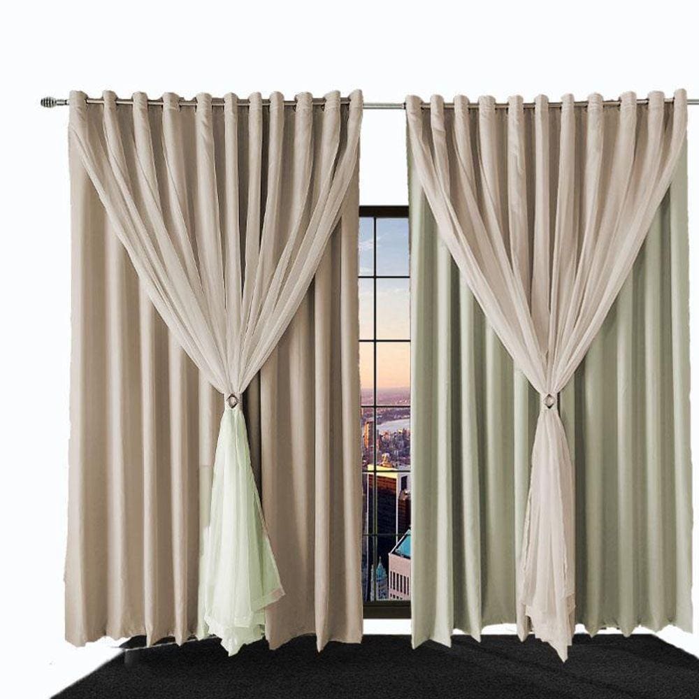 Cortina Blackout 4,00X2,60 Sala E Quarto Blecaute Ana Palha